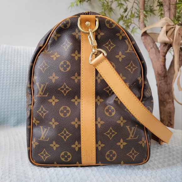❤Authentic LV Keepall 50 Bandouliere Travel Bag Monogram - Picture 10 of 16